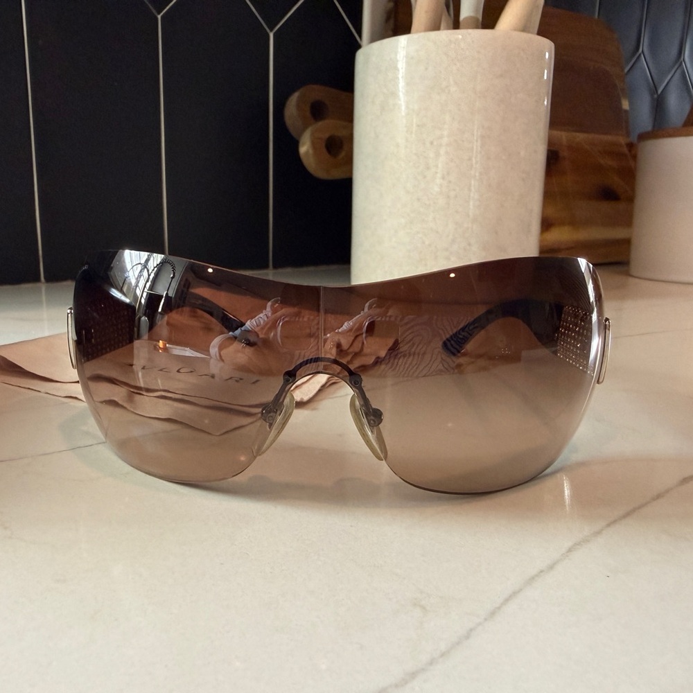 Vintage Bvlgari Brown Sunglasses